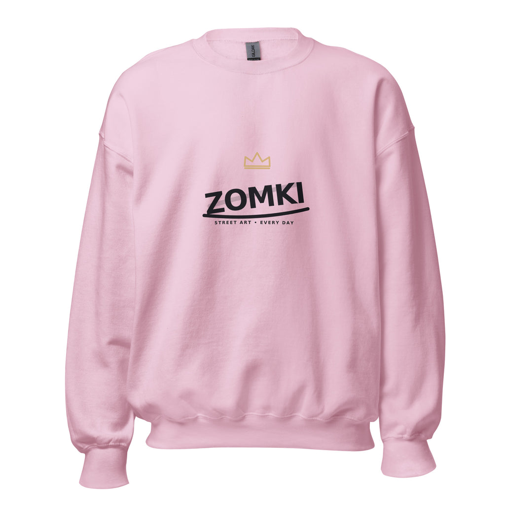 Sudadera ZOMKI Graffiti · Rosa claro — vista frontal