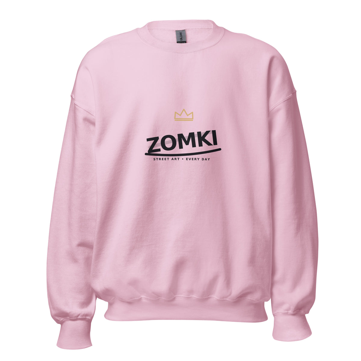 Sudadera ZOMKI Graffiti · Rosa claro — vista frontal