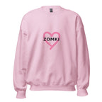 Sudadera ZOMKI Heart · Rosa claro — vista frontal