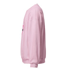 Sudadera ZOMKI Heart · Rosa claro — vista lateral izquierda